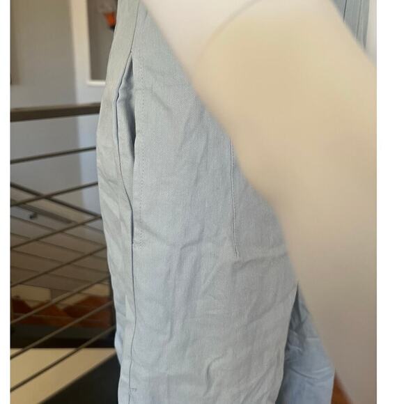 Washed Cotton Jumpsuit in Light Denim - Picture 9 of 16